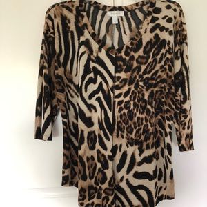Animal print blouse